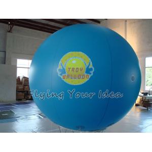 Blue Inflatable Advertising Balloon Filled Helium Gas with 0.18mm PVC for Outdoor Advertising