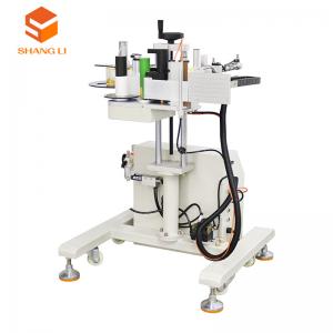 China Packaging Material Labeling Machine for Flat Barcode Stickers Small and Simple Design supplier