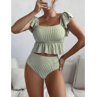 China Ruffles Embellished Swimming Suits Bikini - Perfect For Vacation  Sexy Swimwear For Women Swimming Suit For Ladies on sale