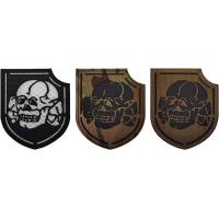 China Embroidery IR Infrared Patch Devil Girl Lady Pirate Skull Crossbones IR Reflective Patch on sale