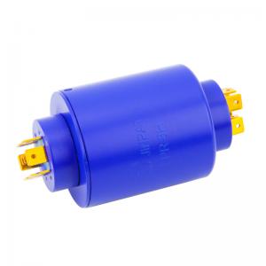 China 6 circuits 20A, 2 circuits 5A Pin Connection Slip Ring of 8 Circuits 360° Rtating Transmission supplier