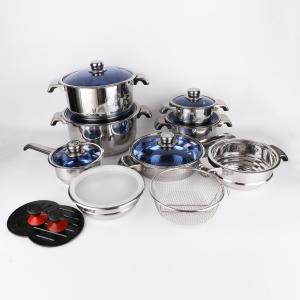 Multifunction Custom Pots And Pans Cookingware Set Cookware Cook Pot 21 Pieces Thickened Stainless Steel Cookware Set