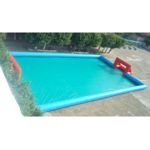 China Lagre Tarpaulin Inflatable Sports Games  , Blue Color Inflatable Football Court / Field supplier