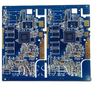 Blue High Density Interconnect HDI PCB Arduino Uno 4 Layer