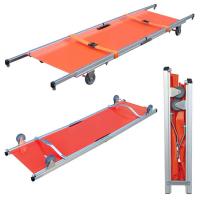 China 4 Wheels Foldable Stretcher Aluminum Alloy Flat Simple Stair Wheeled 350lb on sale