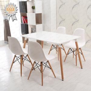 Modern Art Design Dining room Furniture Simple Metal Dining Table Set Chair and Table Wooden Dining Set