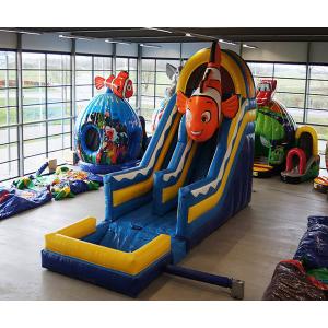 China Playground Kids Inflatable Bouncer , OEM Inflatable Slide And Bounce House supplier