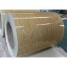 Wooden Pre Painted Galvanized Sheet , Hot Rolled Steel Coil For Construction