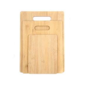 OCPO Kitchen S M L 3 Piece Bamboo Cutting Board Set Wooden Crafts Supplies