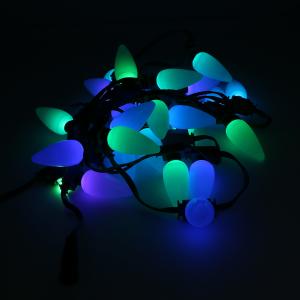 China PVC SMD5050 RGB String Lights Frosted Bulb Style 16 Bit Mini LED String Lights supplier