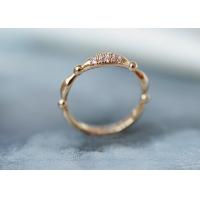 China 14K Rose Gold Real Diamond Jewellery Ring Dainty OEM ODM for Wedding on sale