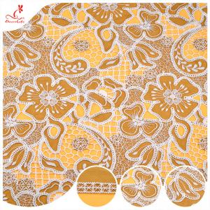 China Manual DIY Lace Fabric Water Soluble Organza 3D Embroidery Floating Pattern Clothing Accessories supplier