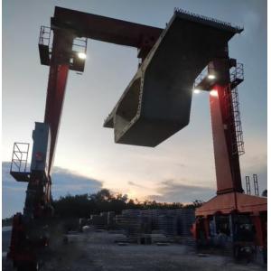 50t Mobile Gantry Hoist Durable Single Beam Girder Lifting Testing Lighting System