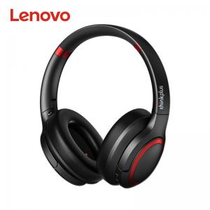 Lenovo TH40 Wired Over Ear Headphones Black Folding Stereo Headphones