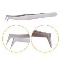 China LashArt Straight Vetus Lash Tweezers Curved Fine Point Pair Eyelash Extension on sale
