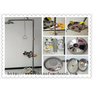 Practical Eye Wash Station With Shower , Stainless Steel Safety Shower In Laboratory