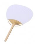 Oriental handmade natural bamboo material white paper fan customized wedding paddle fans