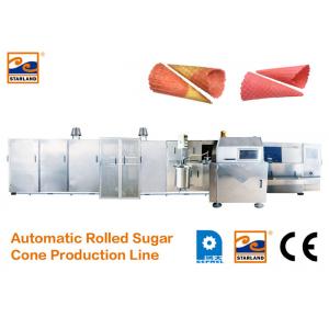 Durable Sugar Cone Production Line / Industrial Ice Cream Maker 7000L*2400W*1800H