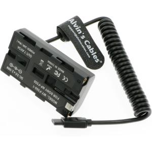 China NP-F550/F570/F970 Bateria fictícia para Ronin S Gimbal Power Coiled Cable para Atomos Ninja V/Shinobi/Shogun Monitor supplier