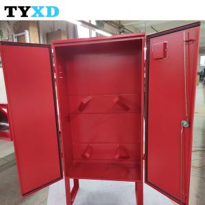 China Red Fire Extinguisher Cabinets , High Durability Fire Hose Cabinet supplier