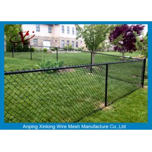 China Black Galvanized Chain Link Fence / Pvc Coated Welded Wire Fencing supplier