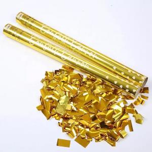 Wholesale customized gold safe and environment-friendly confetti cannon for party