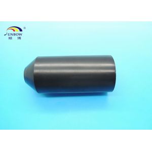 China Casquillos de extremo negros del encogimiento del calor de la poliolefina para el lacre del alambre, casquillo de extremo del sello del aislamiento on sale