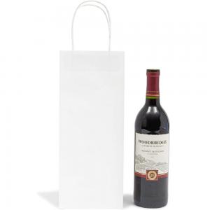 Golden White Kraft Wine Paper Bag for Wine Bottle Printing CMYK 4 Color Offset Printing