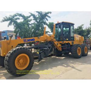 Yellow Color Construction Motor Grader 215HP GR215 Tractive Force 90KN