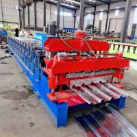 China 8-15 M/Min Double Layer Roll Forming Machine Glazed Tile IBR on sale