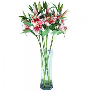 Anti UV Artificial Flower Lily 60cm 7 Color For Wedding Events Party Decor