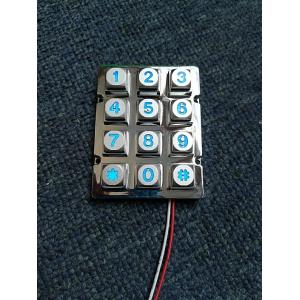 China 24V Higher quality customized led color back lighted die casting numeric keypads for access control systems supplier