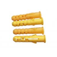 China Durable Using 8mm Expanding Plastic Anchor Yellow Color on sale