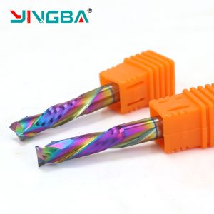 China Outils de précision DLC revêtement de carbure fin de broyeur 8 mm 10 mm Cnc routeur Outils Bit Set wholesale