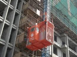 Light Construction Passenger Hoist High Running Speed Large Lifting Capacity