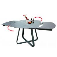 China 1.9 Meter Extension Dining Table , Stone Coated Industrial Dining Table on sale