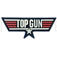 China TOPGUN Movie Eco Friendly Soft PVC Patch Velcro Attachment Embossed 2D 3D Logo on sale
