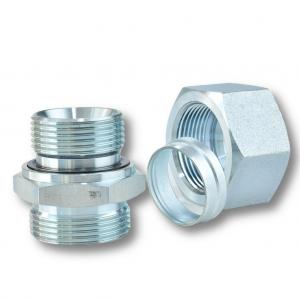 Metric Thread Hydraulic Tube Fitting with Captive Seal and Galvanized Sheet Connection