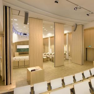 China Système mobile acoustique moderne de cloison de séparation/glissement de la séparation se pliante wholesale