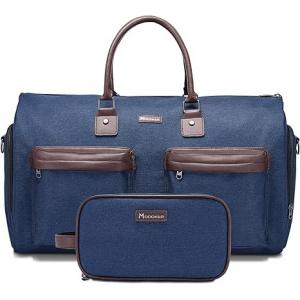 Men'S Large Capacity Travel Bag Crossbody Bag Men'S Shoulder Satchel Canvas Handbag (Blue)