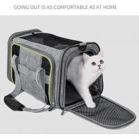 China Outdoor Expandable Airline Approved Pet Carrier Bag Cat Bag For Travel on sale