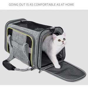 China Outdoor Expandable Airline Approved Pet Carrier Bag Cat Bag For Travel supplier