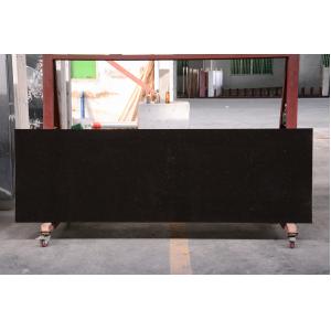 Solid Surface Big Slab Artificial Quartz Stone Black Flooring Tile For Countertops