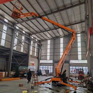 10m 14m Electric Lifting Platform Articulating Manlift Tracked Cherry Picker Spider Boom Lifting Platform