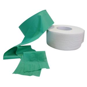Jumbo Green Colored Toilet Paper 2 Ply Nontoxic 92x115mm Practical