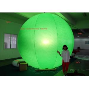 China Printing Logo 4.6m / 15.1ft  Inflatable LED Light Halogen Lamp With Different Color Balloon supplier