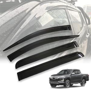 China 4x4 Plastic Truck Skid Plate Black Car Rain Sun Door Window Visor supplier