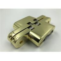 China Flush Look SOSS Hinges For Hidden Doors Gold Plated Surface Finishing on sale