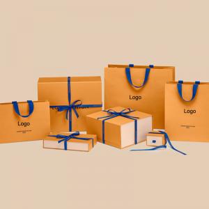 Custom Logo Printed Luxury Brand Clutch Wallet Purse Handbag Packaging Gift Box