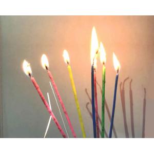China Special Magic Relighting Birthday Candles / Tall Skinny Birthday Cake Candles for Decoration supplier